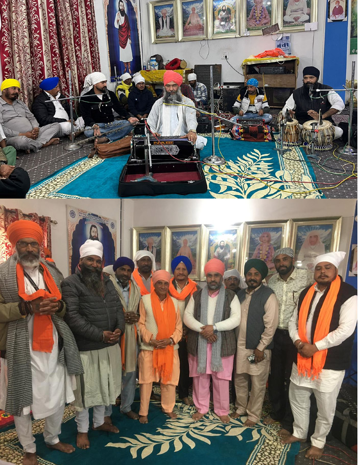 Gu. Satguru Ravidas Maharaj's 647th birth anniversary of Satguru was celebrated with devotion and enthusiasm at village Chandeli.